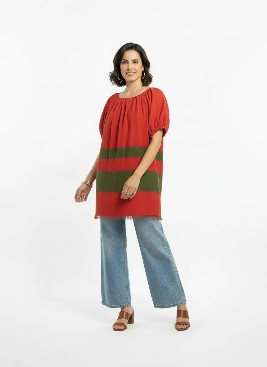 Liya Top- Sunbaked Red sold by Yego product image thumbnail 2