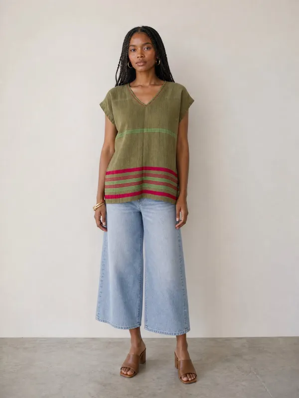 Aluna Top - Sage Harvest made by Yego