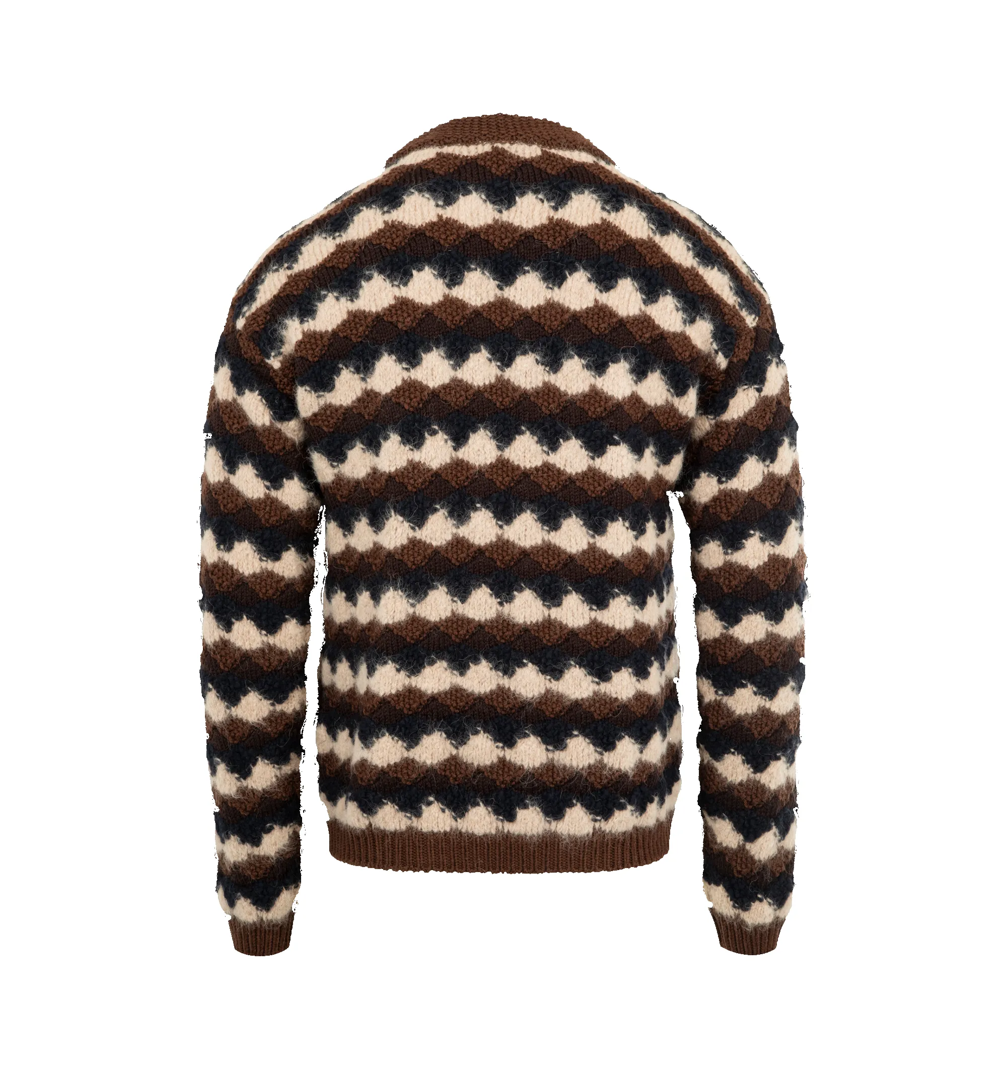 GEOMETRIC JACQUARD SWEATER (MENS) sold by Hirshleifers product image thumbnail 2