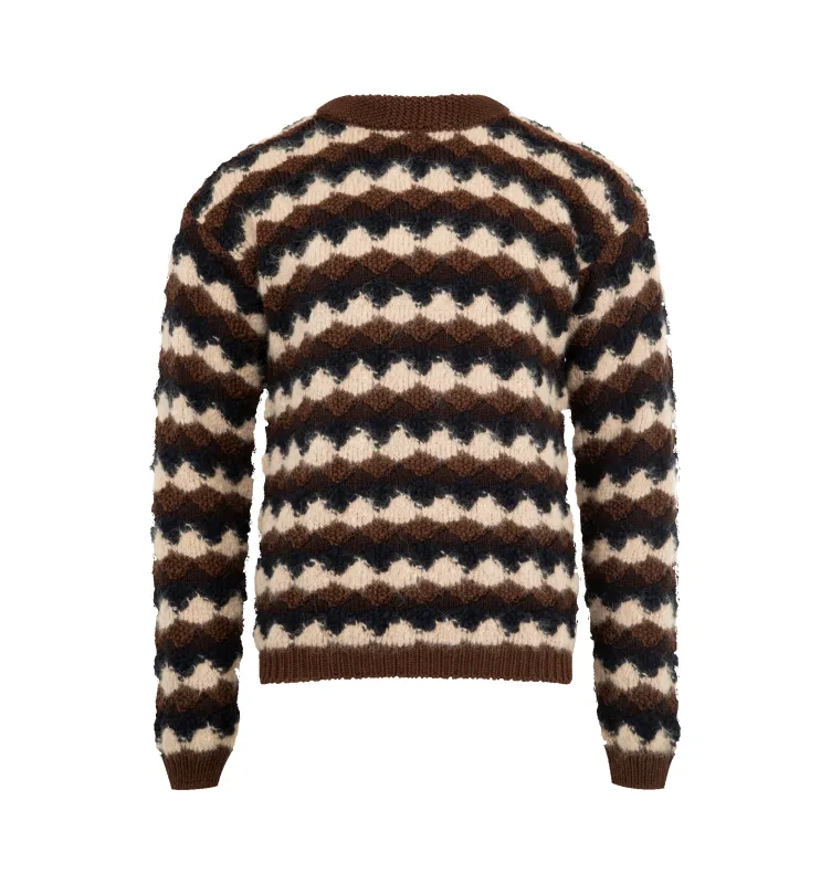 GEOMETRIC JACQUARD SWEATER (MENS) sold by Hirshleifers