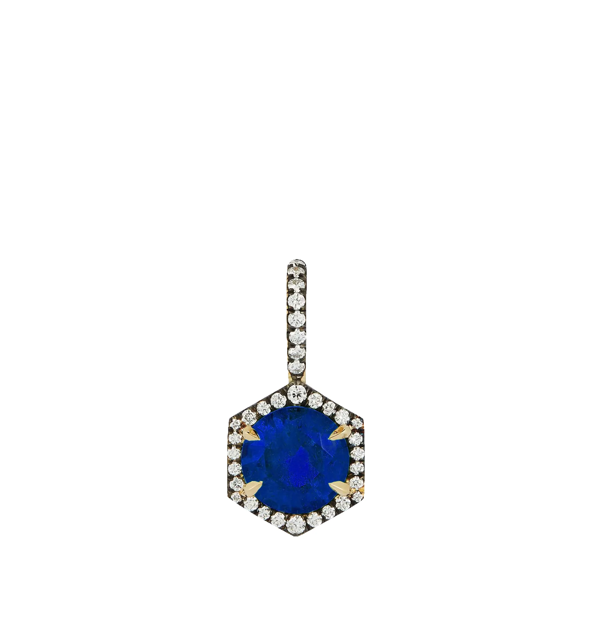 BLUE SAPPHIRE PRIVE HEXAGON CHARM sold by Hirshleifers product image thumbnail 2