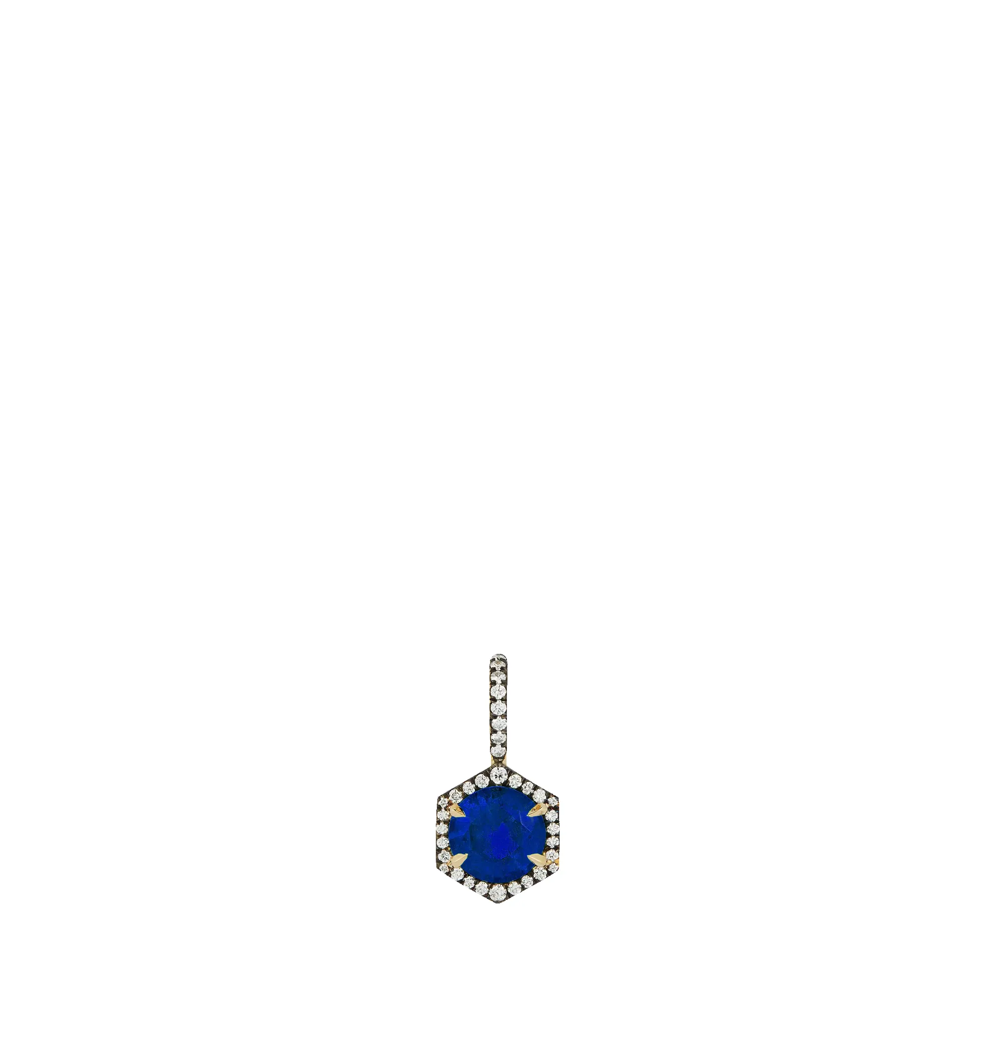 BLUE SAPPHIRE PRIVE HEXAGON CHARM sold by Hirshleifers