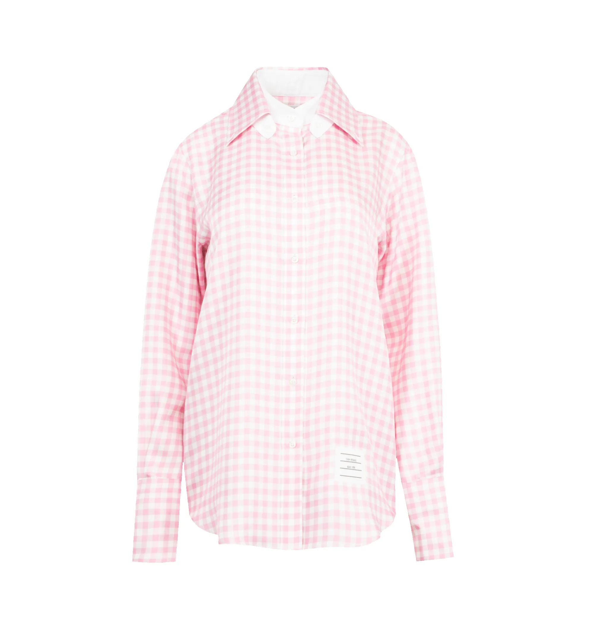SILK TWILL GINGHAM SHIRT (WOMENS) sold by Hirshleifers