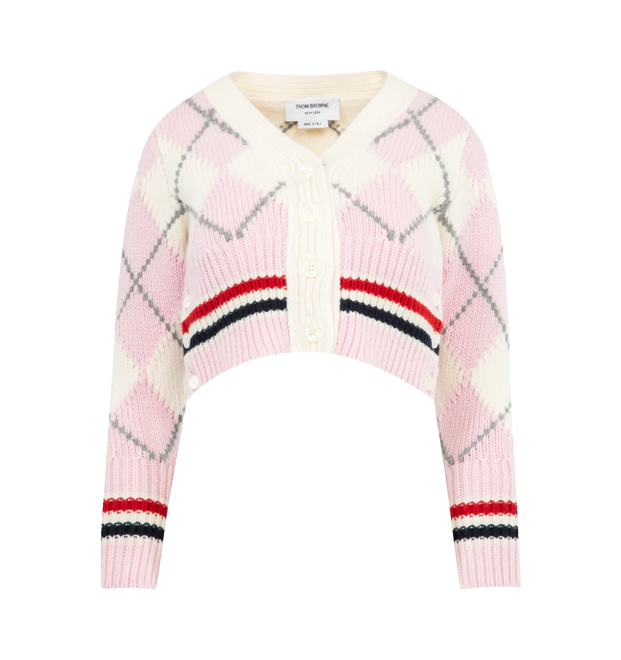 ARGYLE INTARSIA MERINO WOOL CARDIGAN (WOMENS) sold by Hirshleifers