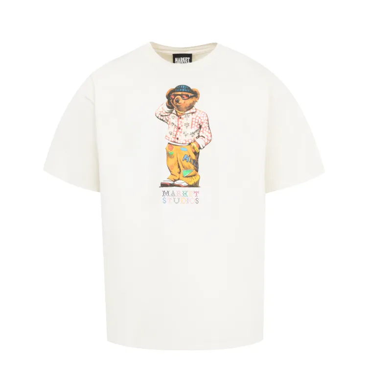 FOLK FITTED BEAR T-SHIRT (MENS) sold by Hirshleifers