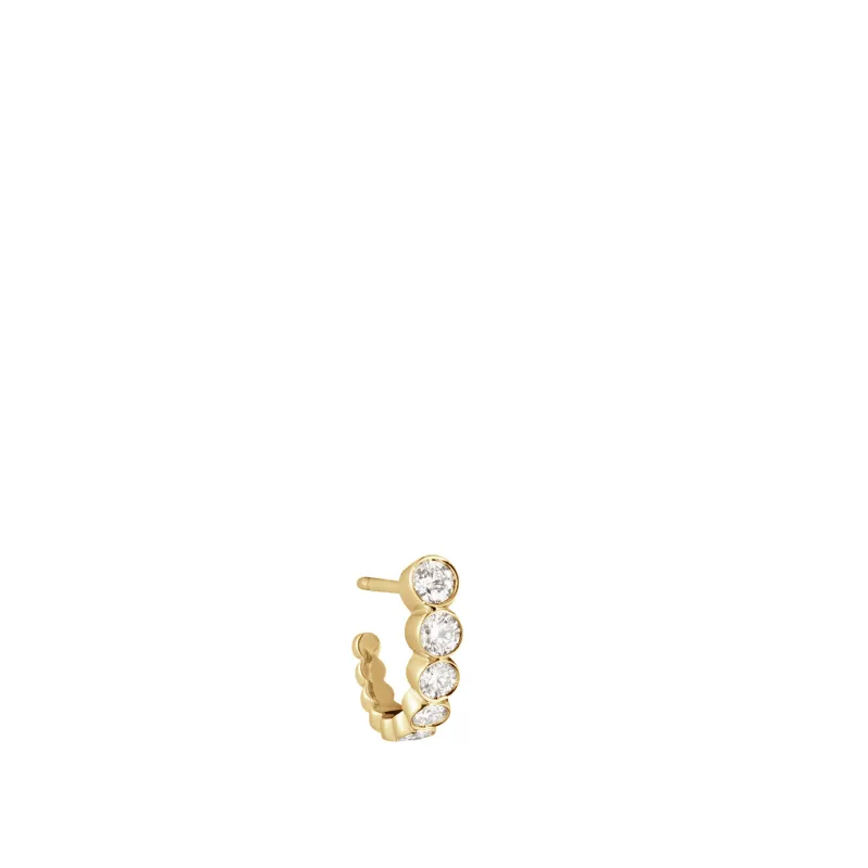 18K GOLD PETITE BOUCLE EARRING sold by Hirshleifers