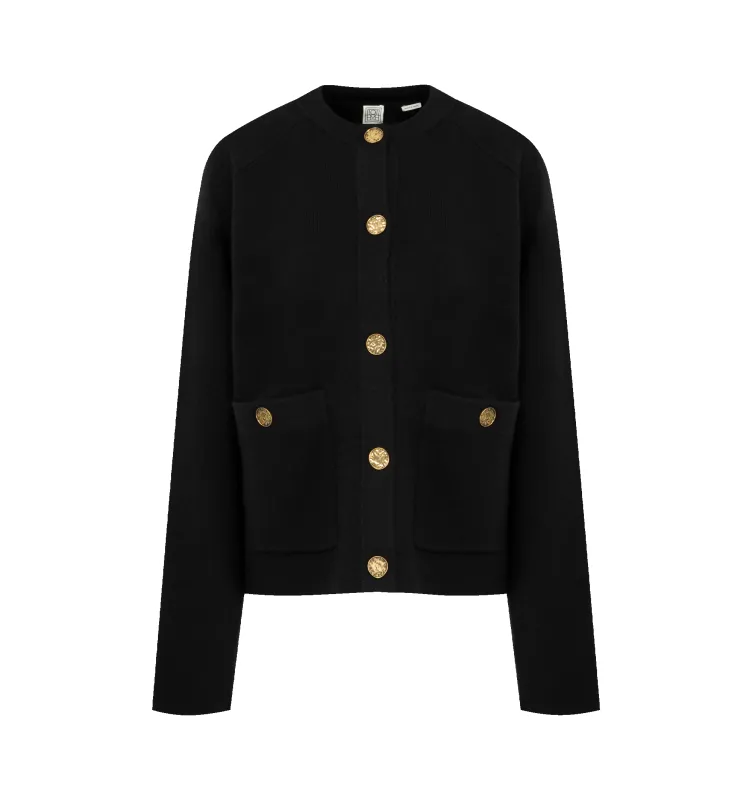 HAMMERED BUTTON CARDIGAN (WOMENS) sold by Hirshleifers