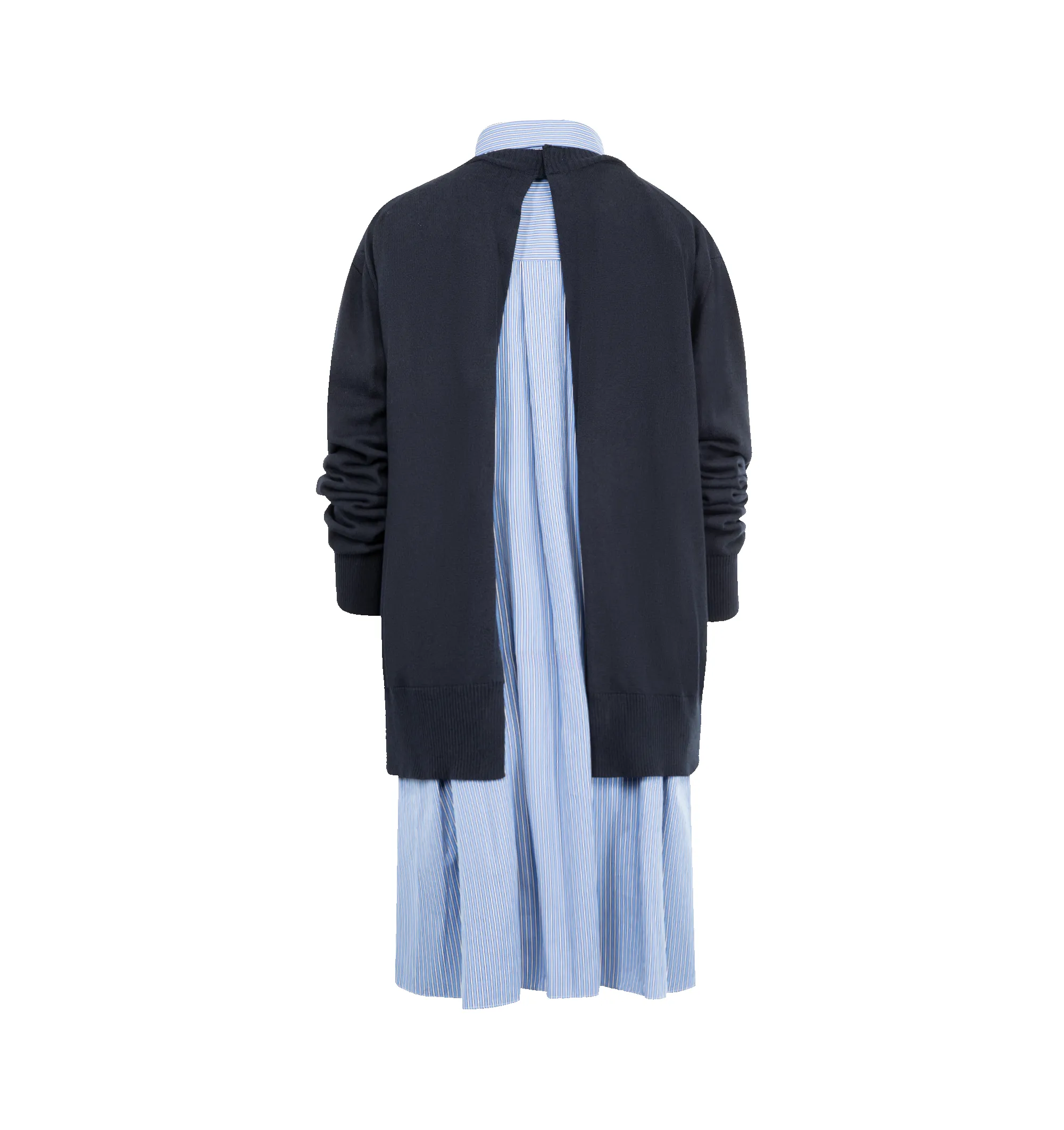 POPLIN X COTTON KNIT DRESS (WOMENS) sold by Hirshleifers product image thumbnail 2