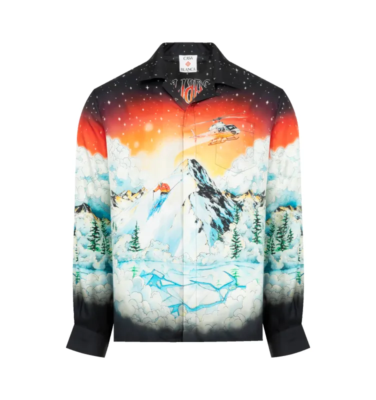 CUBAN COLLAR LONG SLEEVE SHIRT (MENS) sold by Hirshleifers