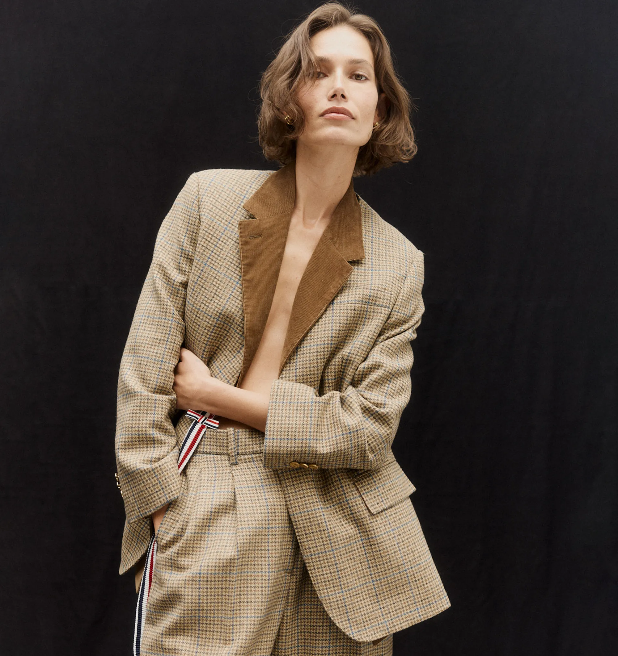 CHECK CHEVIOT TWEED SPORTCOAT (WOMENS) sold by Hirshleifers product image thumbnail 2