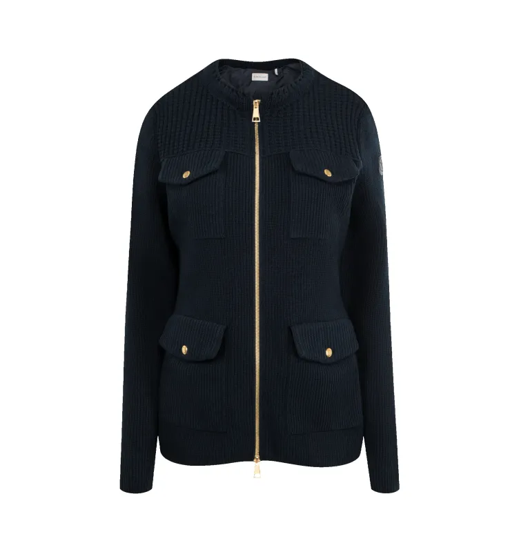 WOOL ZIP CARDIGAN (WOMENS) sold by Hirshleifers