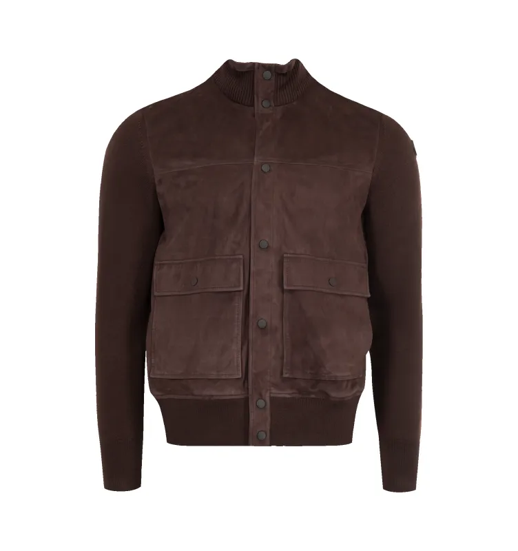 WOOL SUEDE CARDIGAN (MENS) sold by Hirshleifers