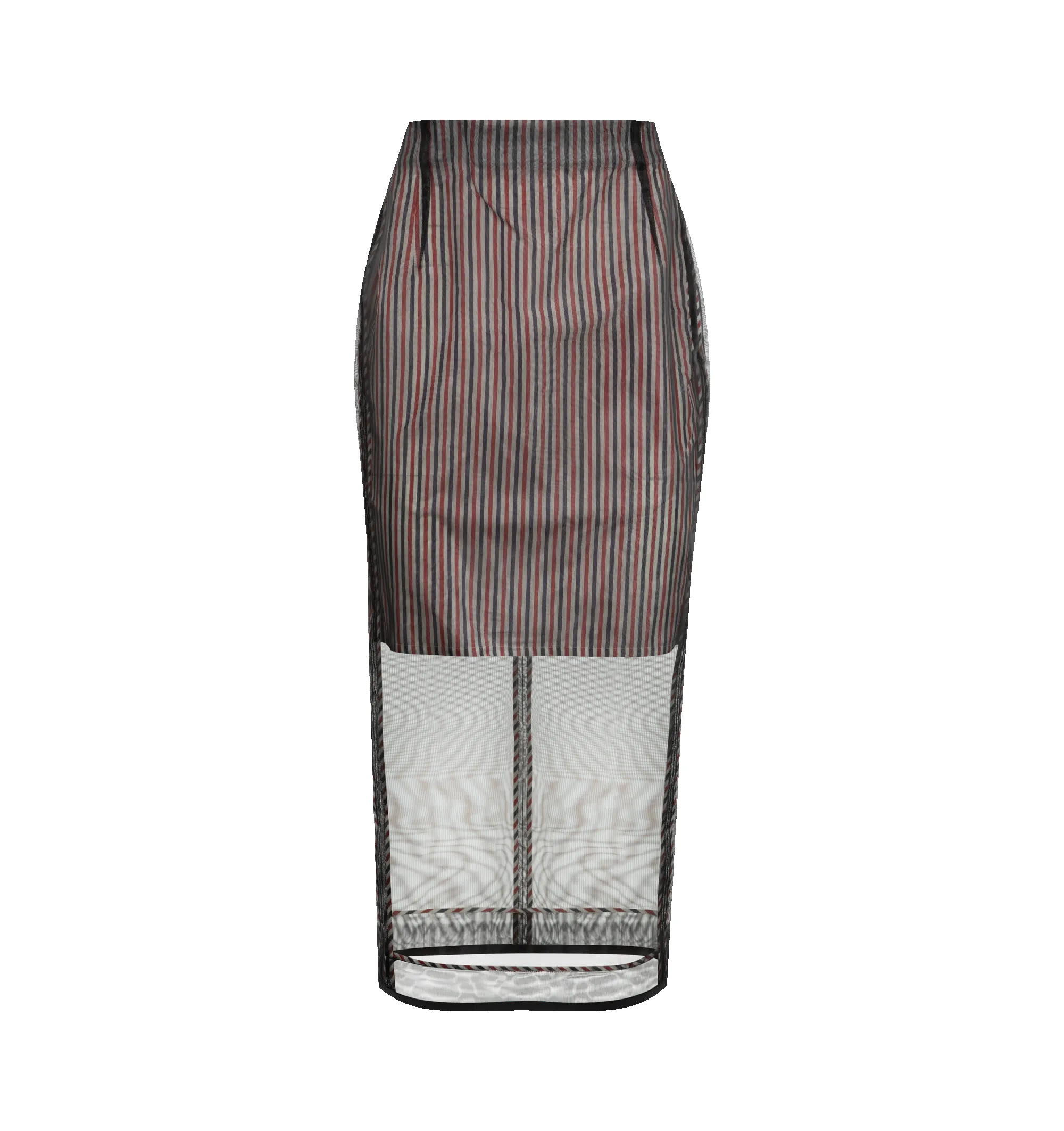 SILK ORGANZA HIGH WAISTED PENCIL SKIRT (WOMENS) sold by Hirshleifers