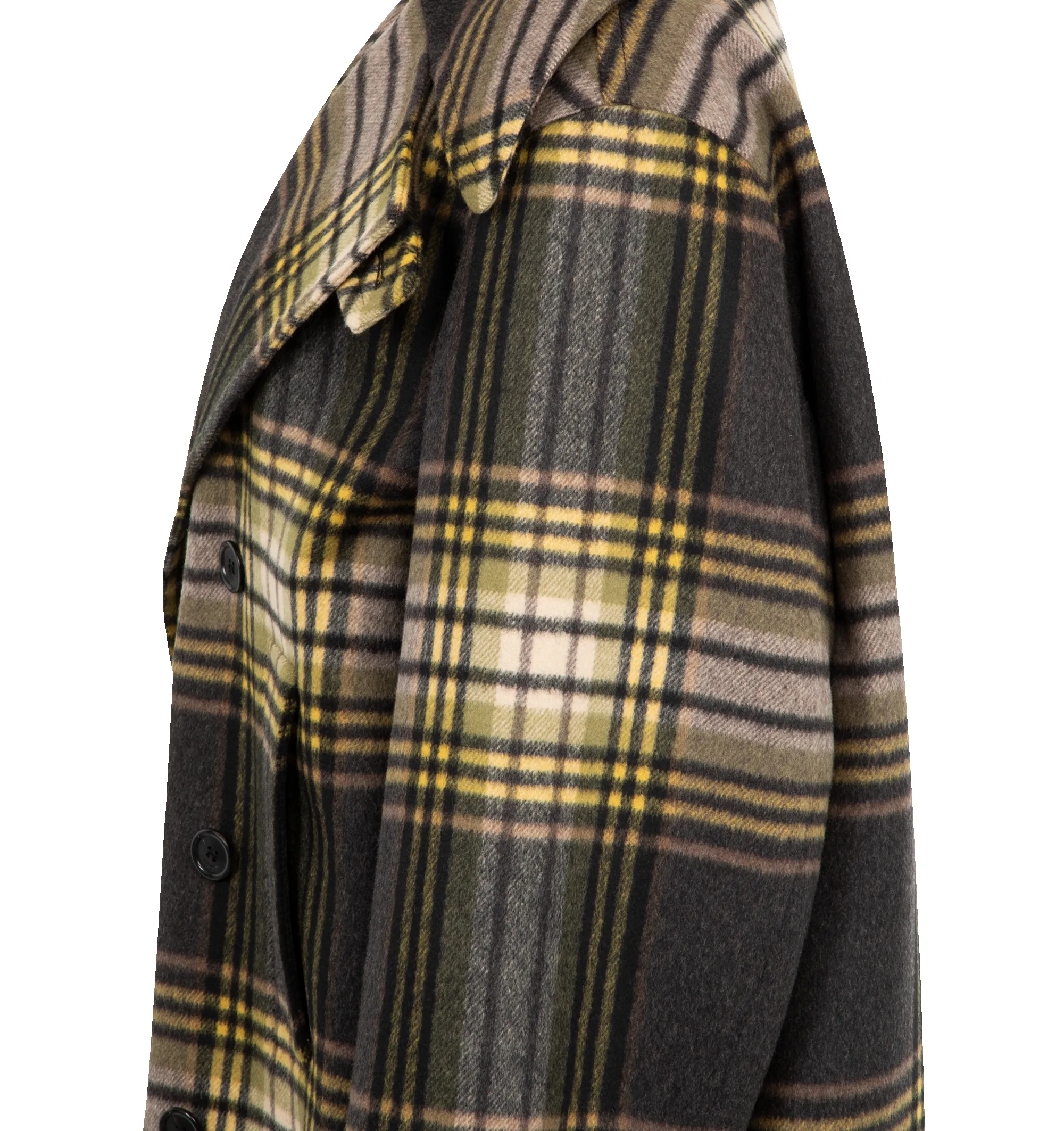 WOOL TARTAN PEACOAT (WOMENS) sold by Hirshleifers product image thumbnail 3