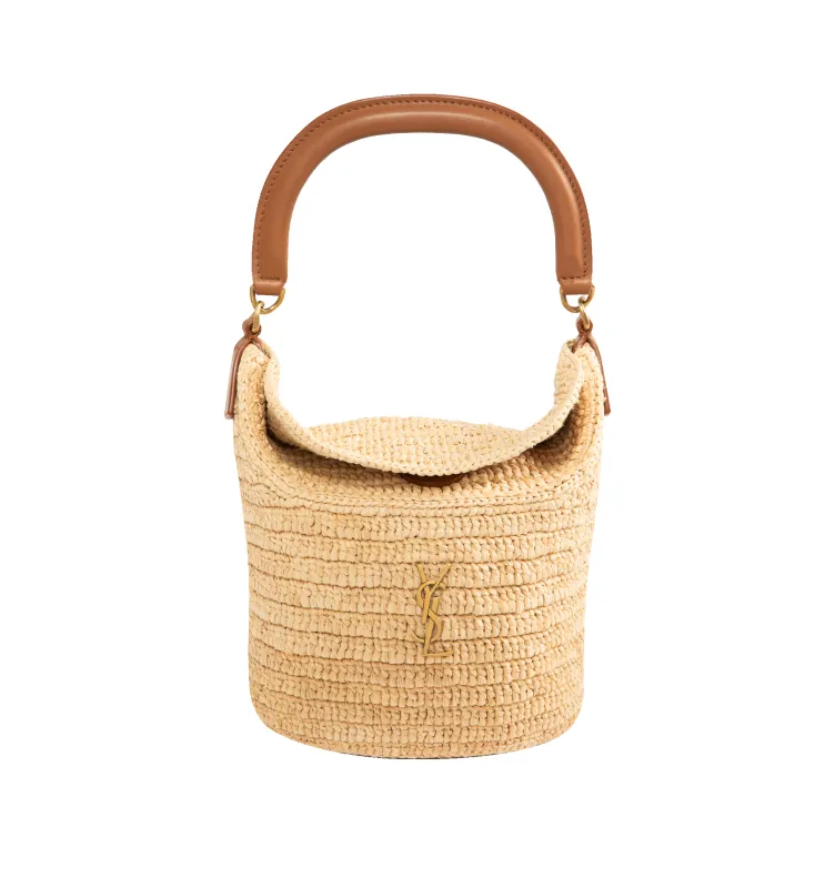 GABY RAFFIA BAG BUCKET sold by Hirshleifers