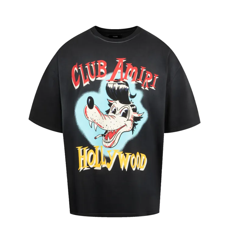 CLUB AMIRI WOLF OVERSIZED TEE (MENS) sold by Hirshleifers