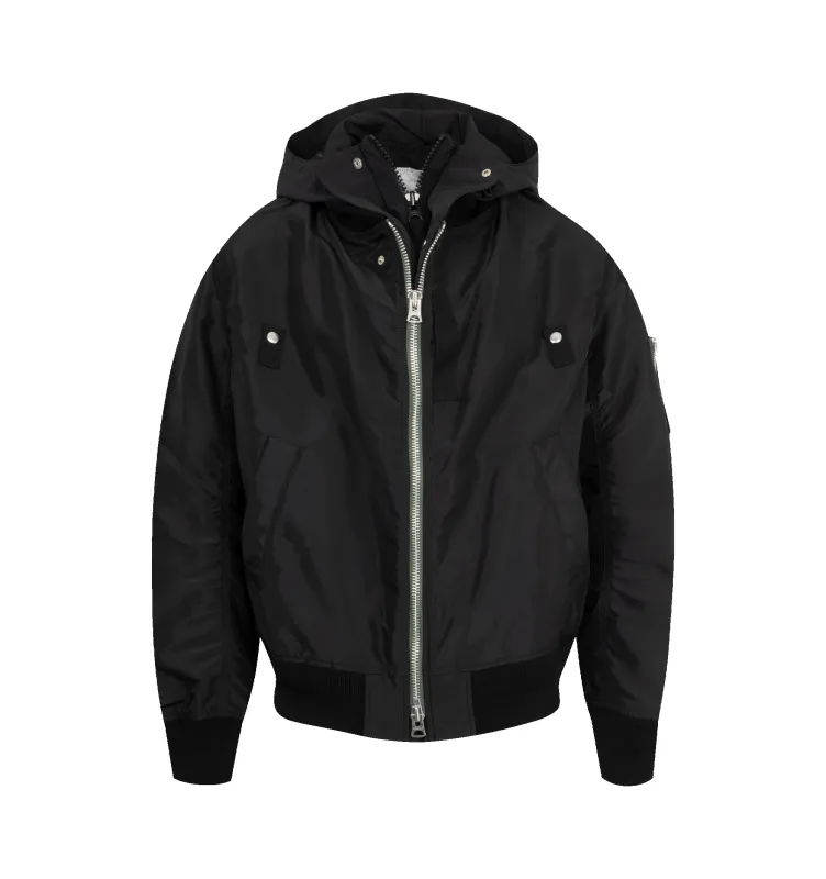 NYLON TWILL X GROSGRAIN BLOUSON (MENS) sold by Hirshleifers