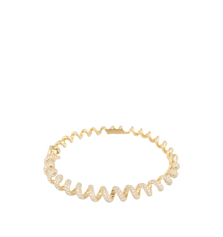 DIAMOND SLINKEE BANGLE BRACELET sold by Hirshleifers