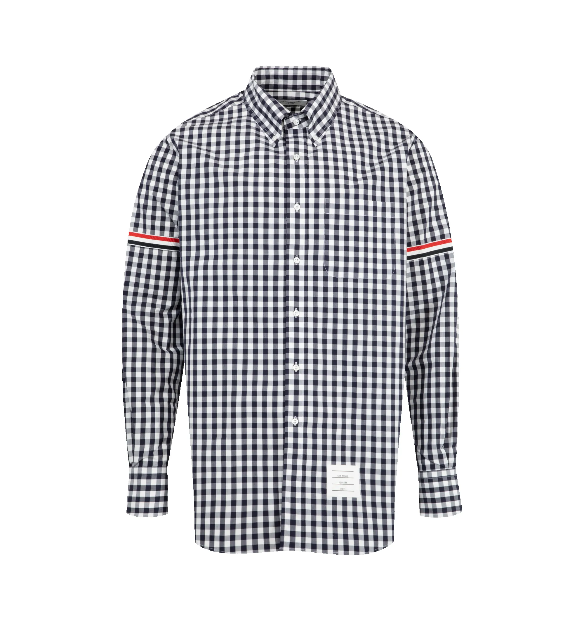GINGHAM CHECK ARMBAND SHIRT (MENS) sold by Hirshleifers
