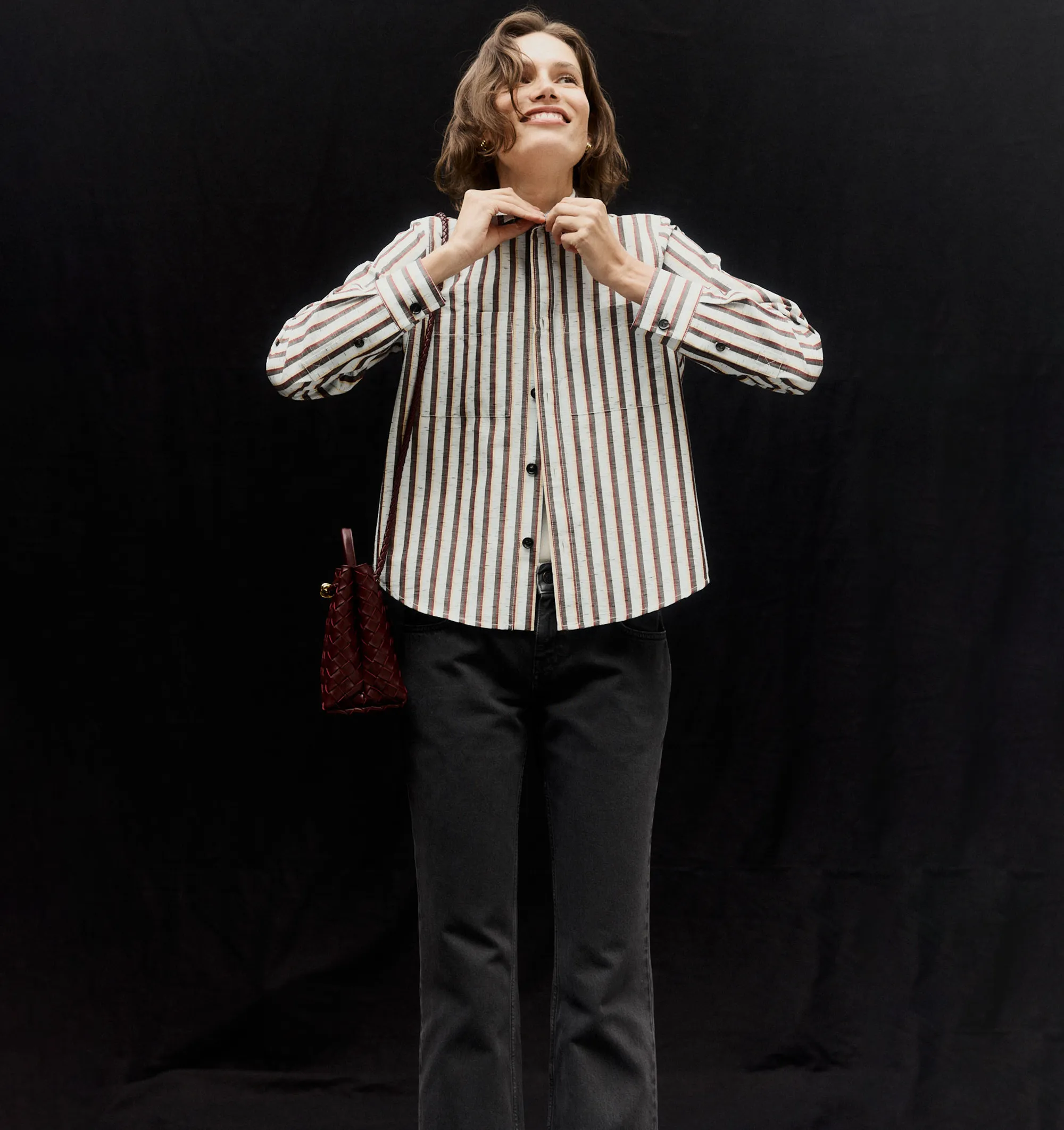 BOLD STRIPED SHIRT (WOMENS) sold by Hirshleifers product image thumbnail 3