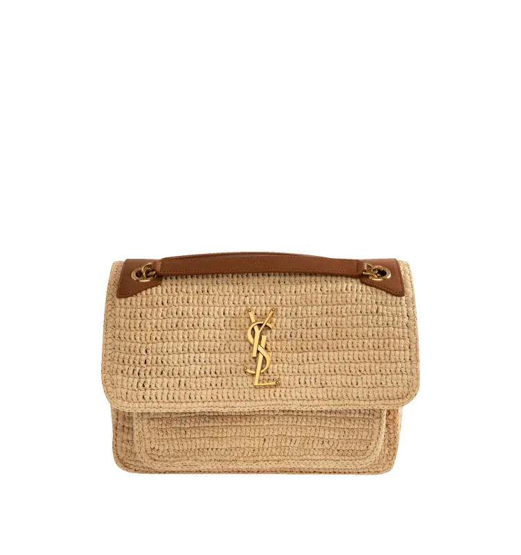 NIKI MEDIUM RAFFIA BAG sold by Hirshleifers
