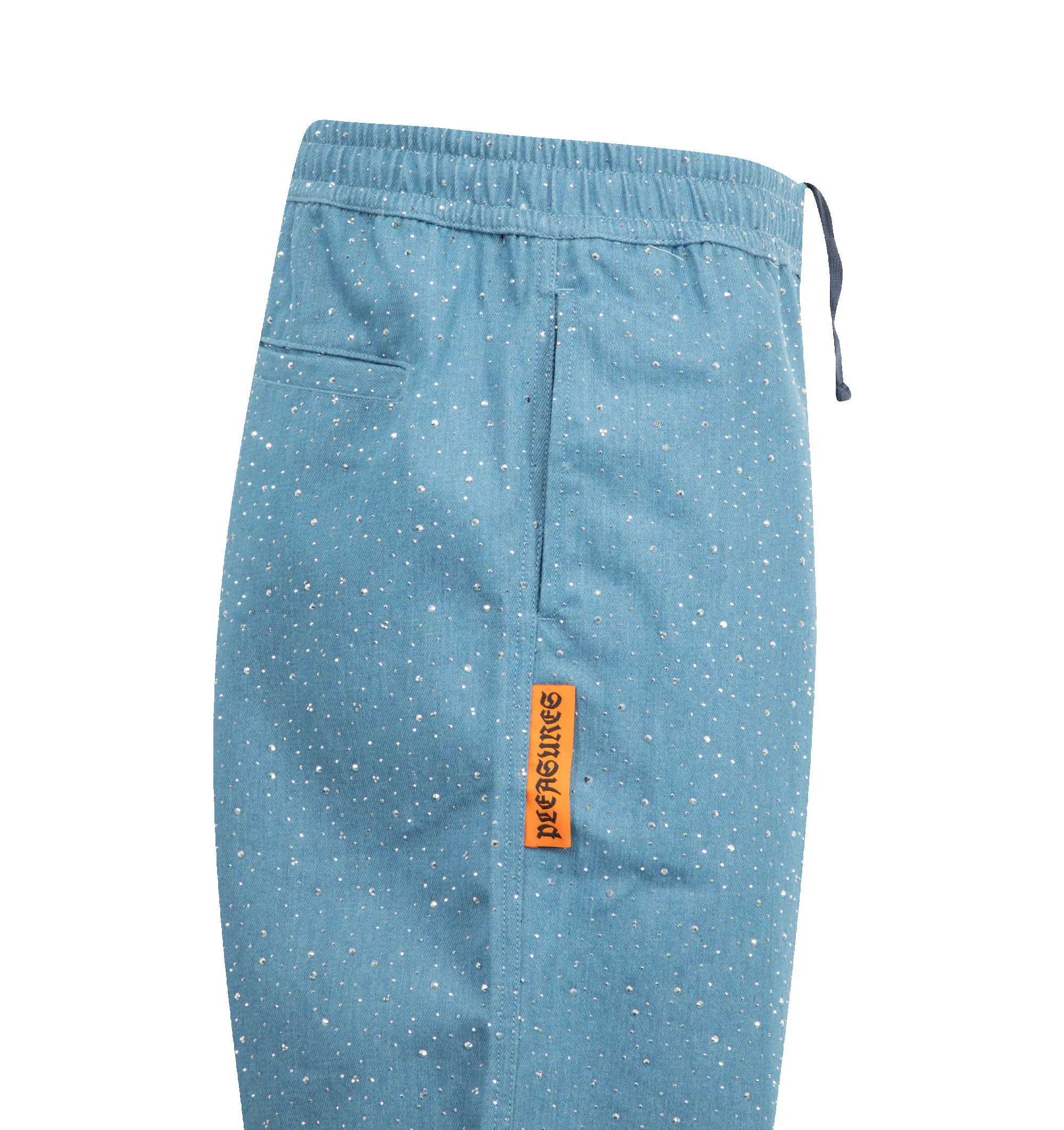 GLITTER BAGGY DENIM SHORTS (MENS) sold by Hirshleifers product image thumbnail 3