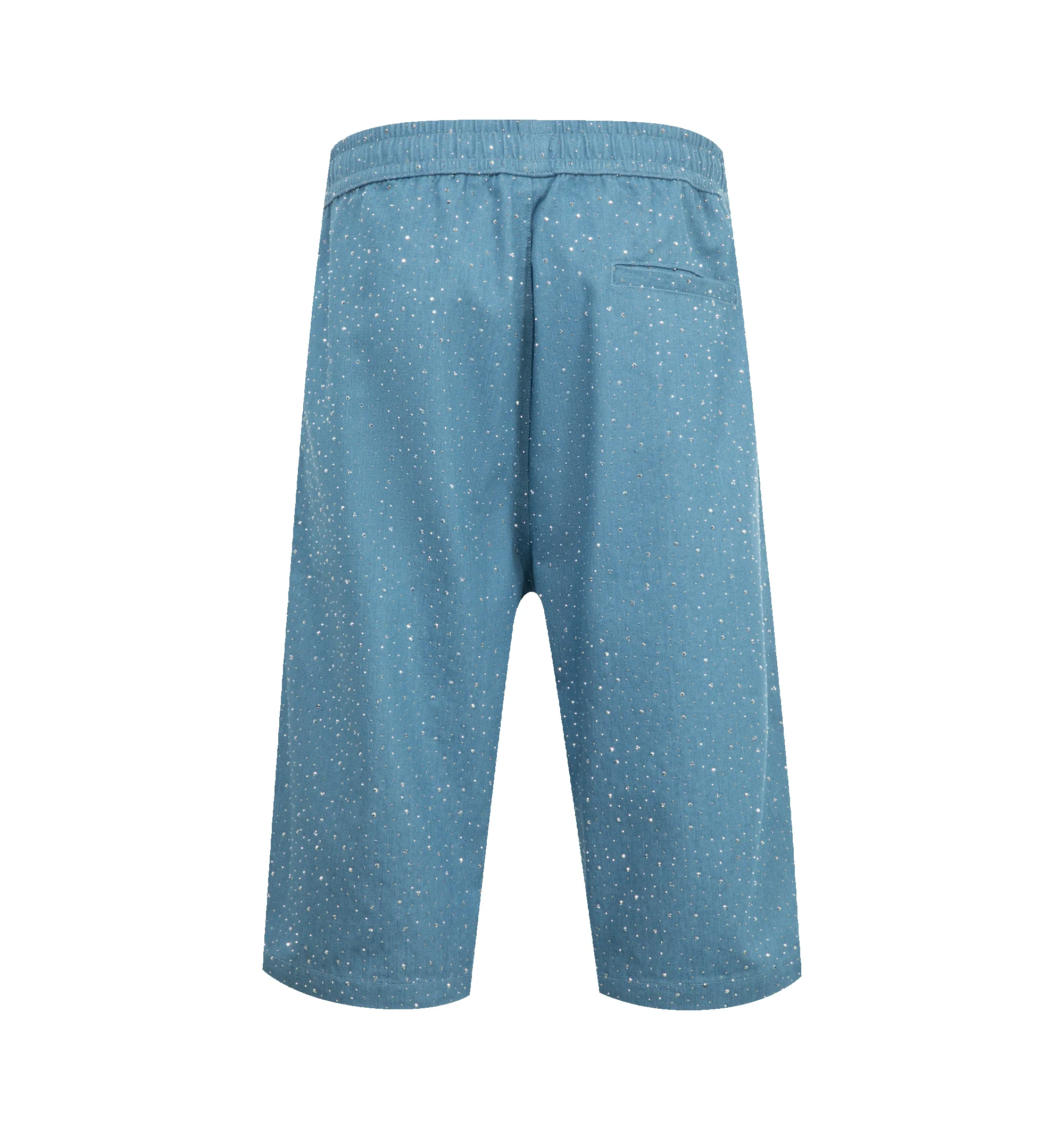 GLITTER BAGGY DENIM SHORTS (MENS) sold by Hirshleifers product image thumbnail 2