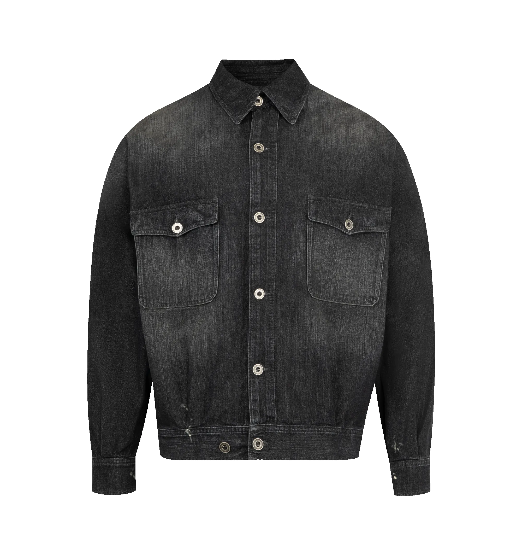 DISTRESSED DENIM JACKET (MENS) sold by Hirshleifers