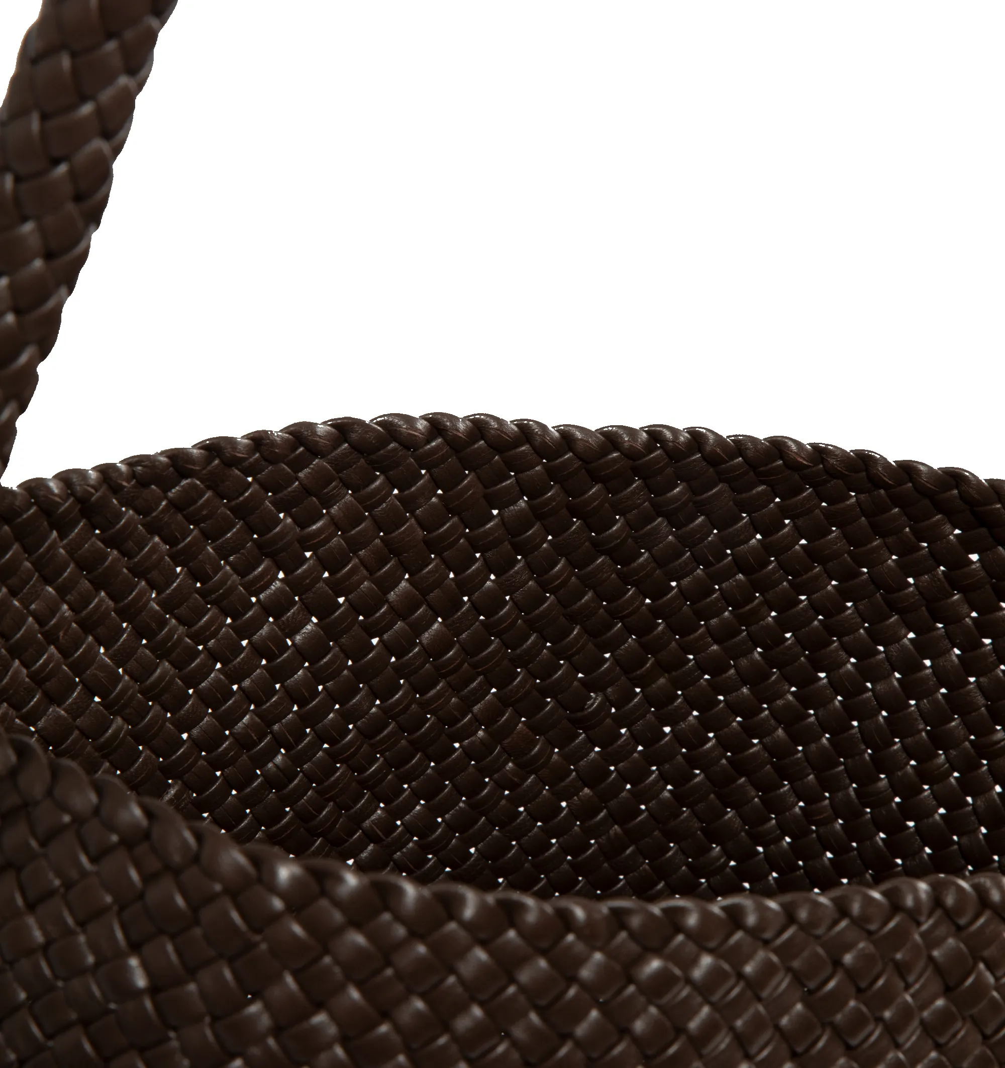 MEDIUM WOVEN LEATHER N-S TOTE sold by Hirshleifers product image thumbnail 3