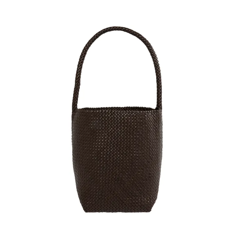 MEDIUM WOVEN LEATHER N-S TOTE made by The Row