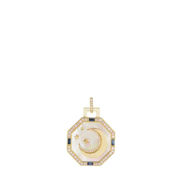 OCTAGONAL LA LUNA PENDANT sold by Hirshleifers