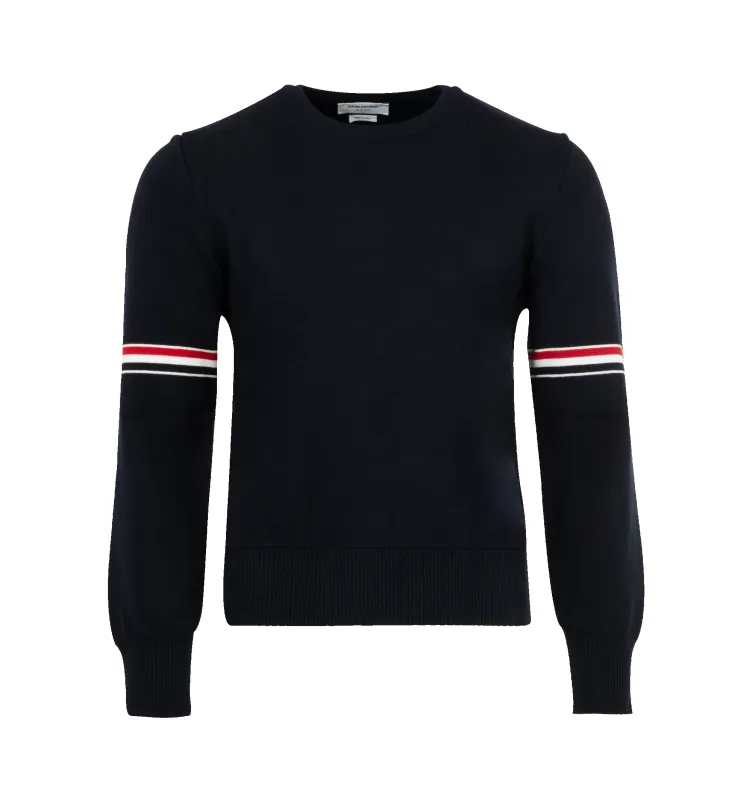 MILANO STITCH CREW NECK PULLOVER (MENS) made by Thom Browne
