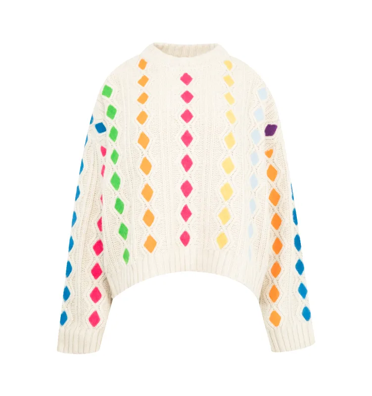 HARLEQUIN FELTED JUMPER (WOMENS) sold by Hirshleifers