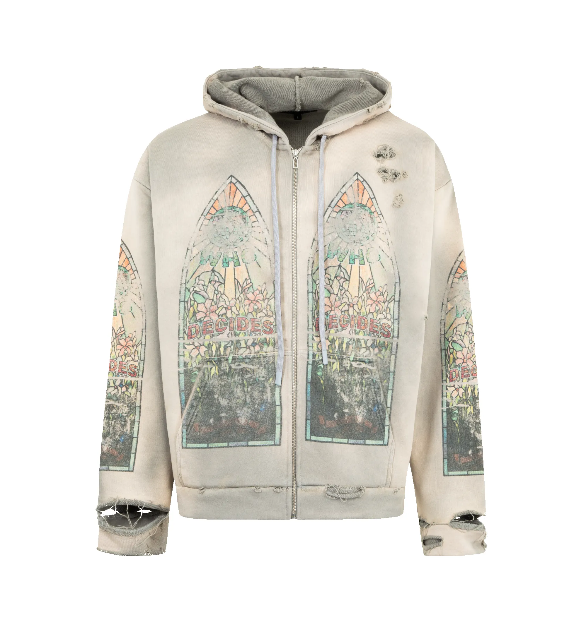 FADED ZIP UP HOODIE (MENS) sold by Hirshleifers