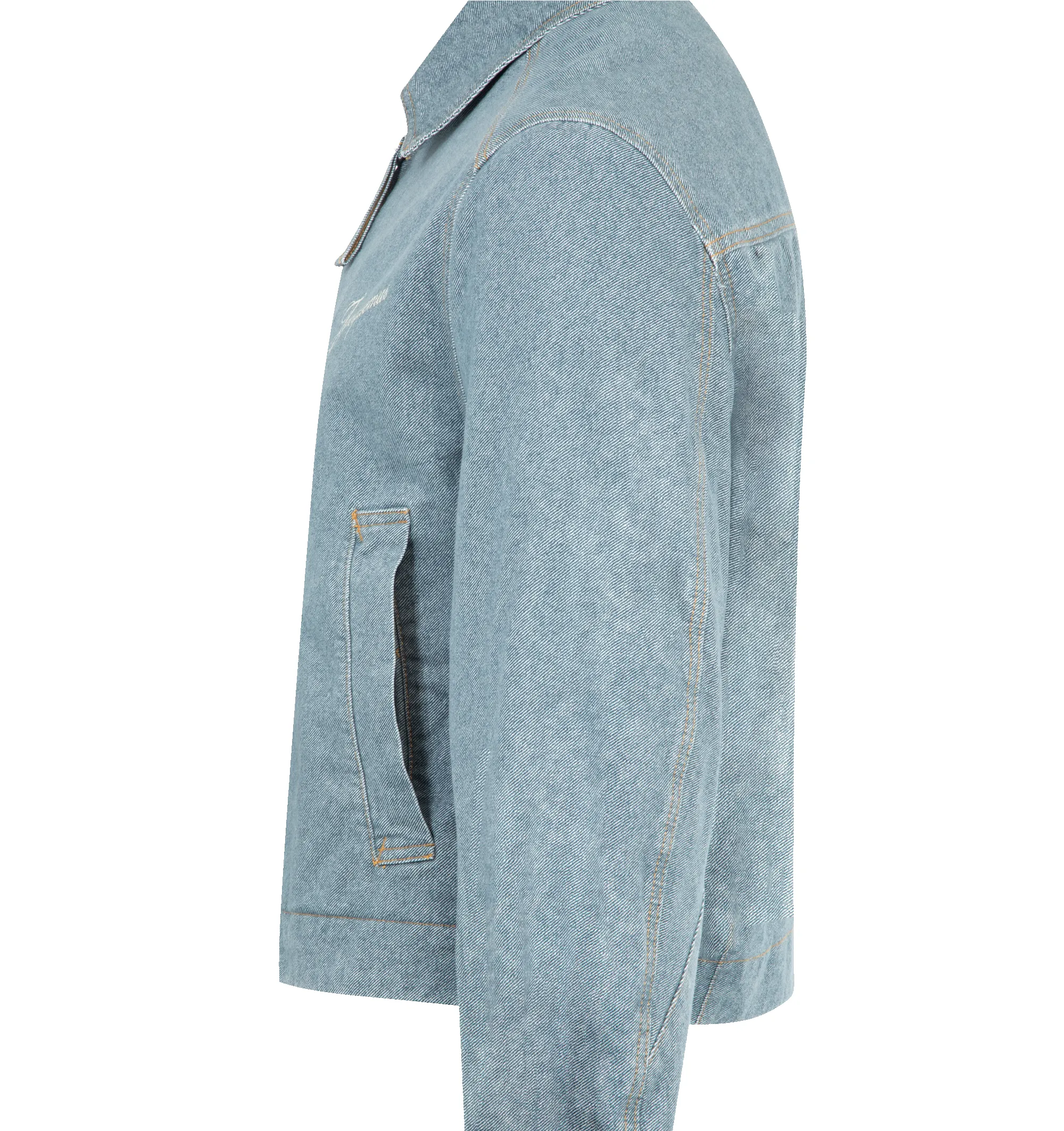 ZIPPED DENIM JACKET (MENS) sold by Hirshleifers product image thumbnail 3