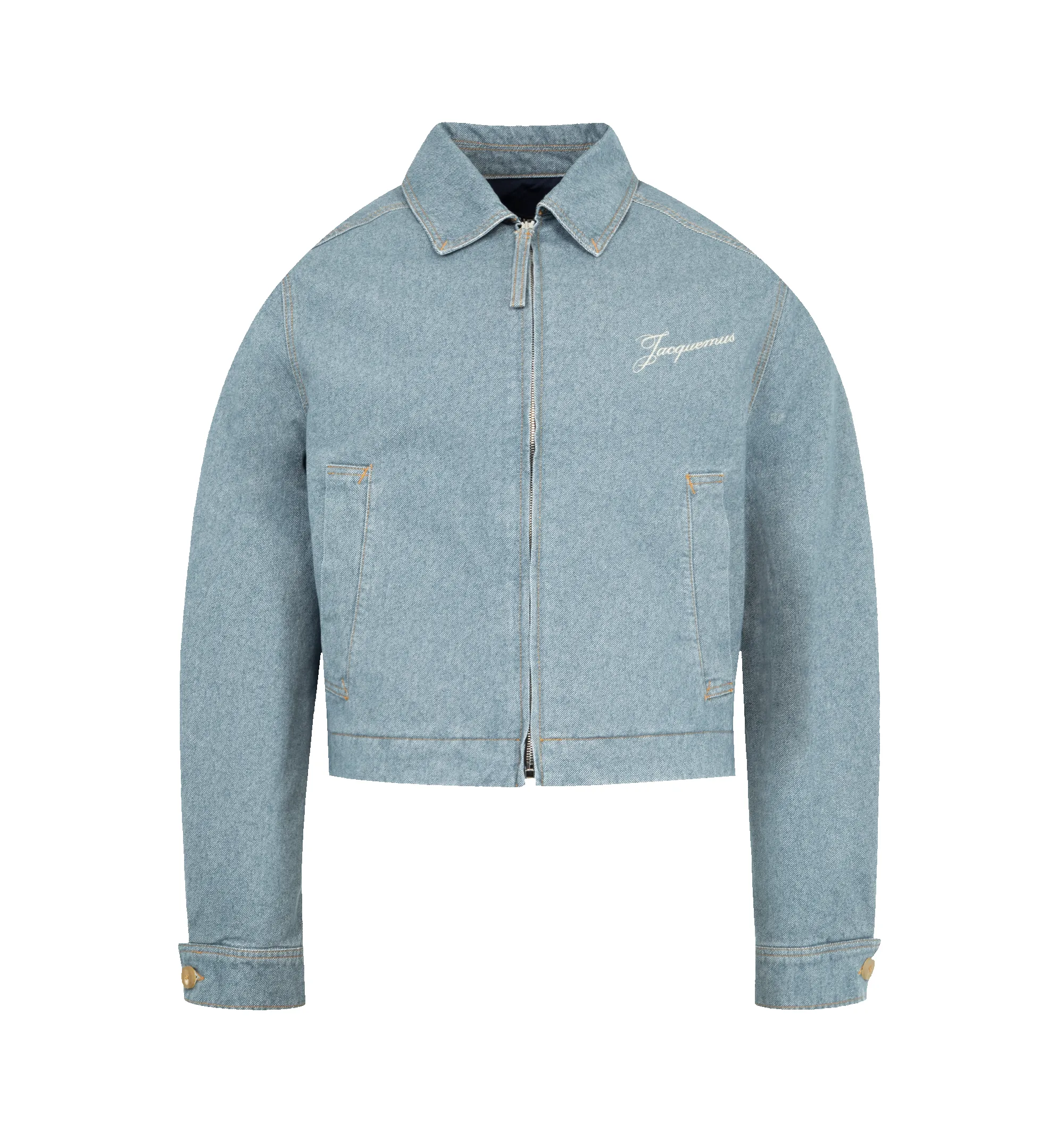 ZIPPED DENIM JACKET (MENS) sold by Hirshleifers