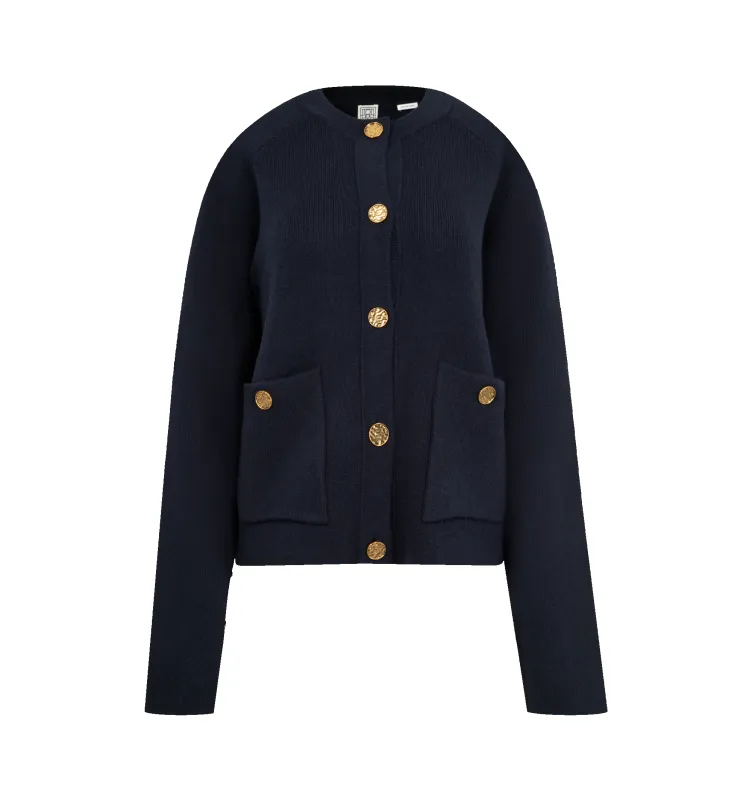 HAMMERED BUTTON CARDIGAN (WOMENS) sold by Hirshleifers