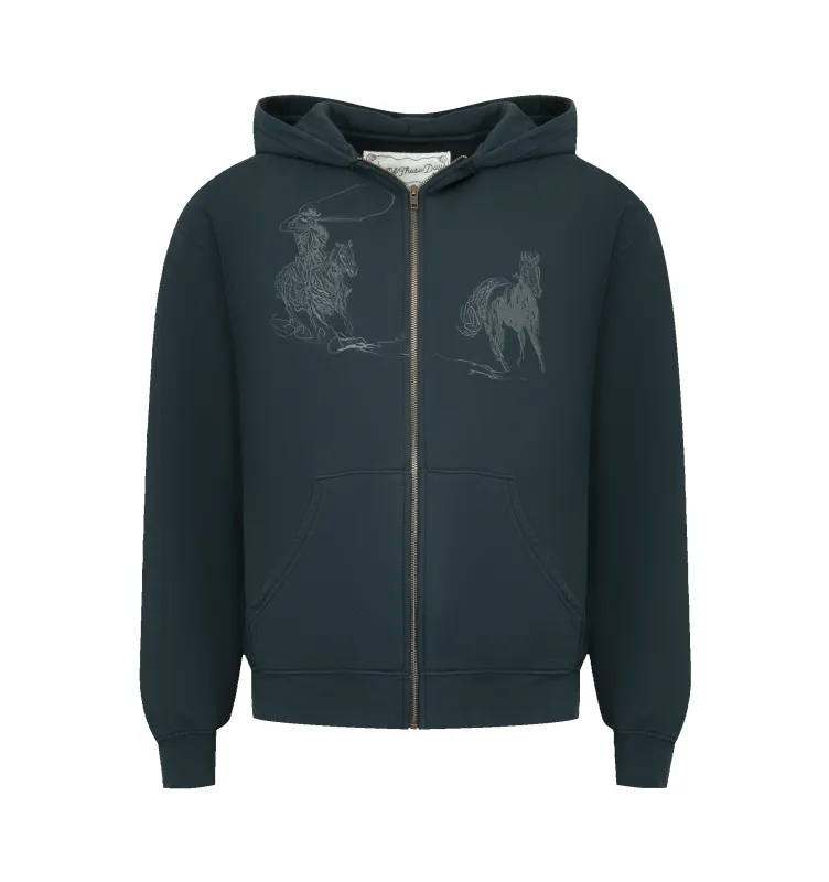 INTO THE DISTANCE ZIP UP HOODIE (MENS) made by Hirshleifers