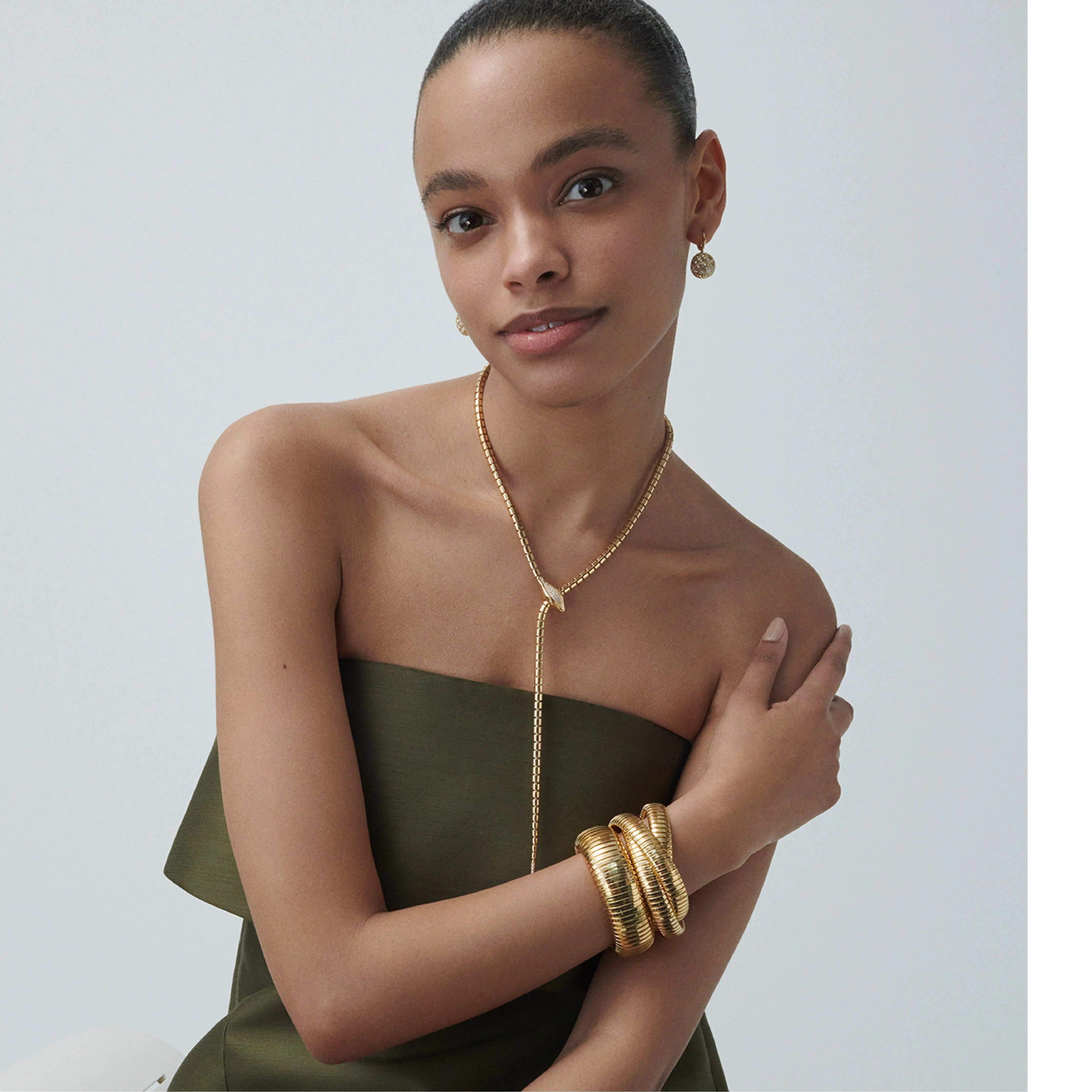 DOMED CUFF 18K YG sold by Hirshleifers product image thumbnail 3