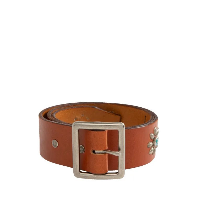 TURQUOISE FLOWER STUDS BELT sold by Hirshleifers