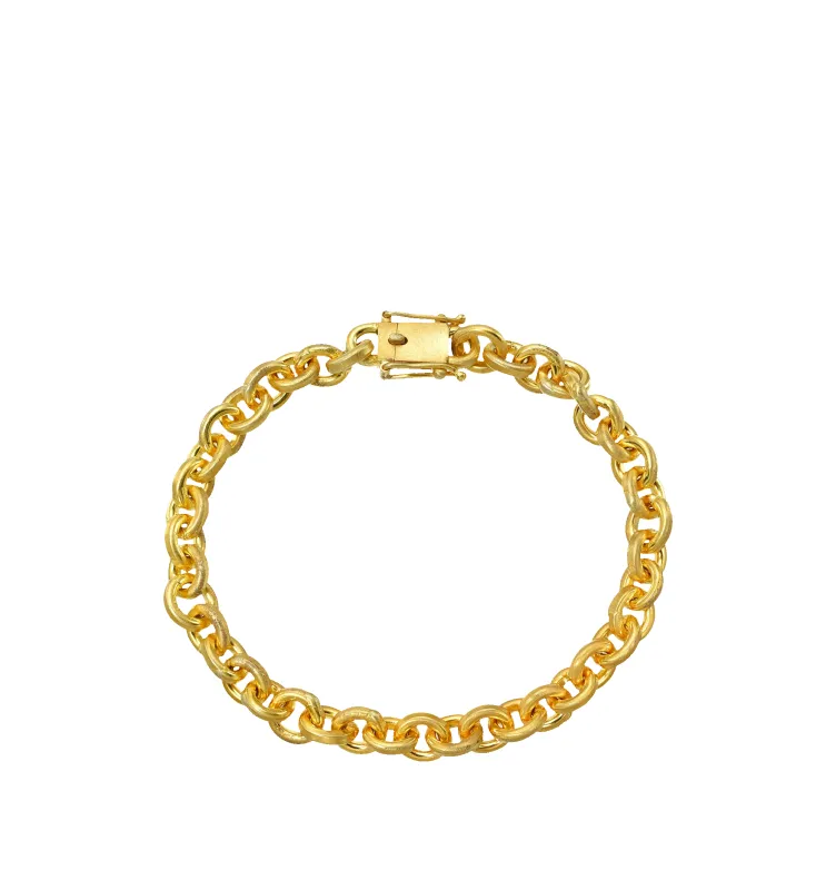 OVERSIZED SIGNATURE CHAIN BRACELET sold by Hirshleifers