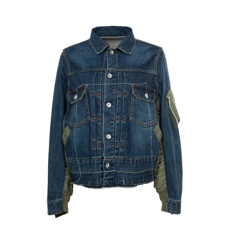 DENIM X NYLON TWILL JACKET (WOMENS) sold by Hirshleifers