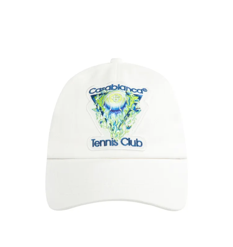 FLAMING TENNIS BALL CAP sold by Hirshleifers