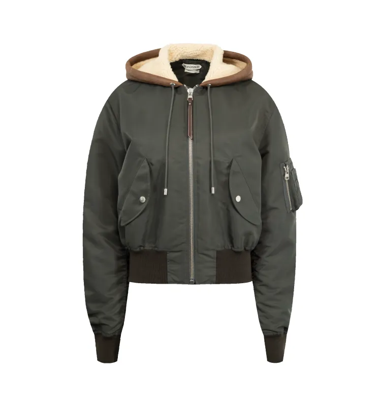 HOODED BOMBER JACKET (WOMENS) made by J.W. Anderson