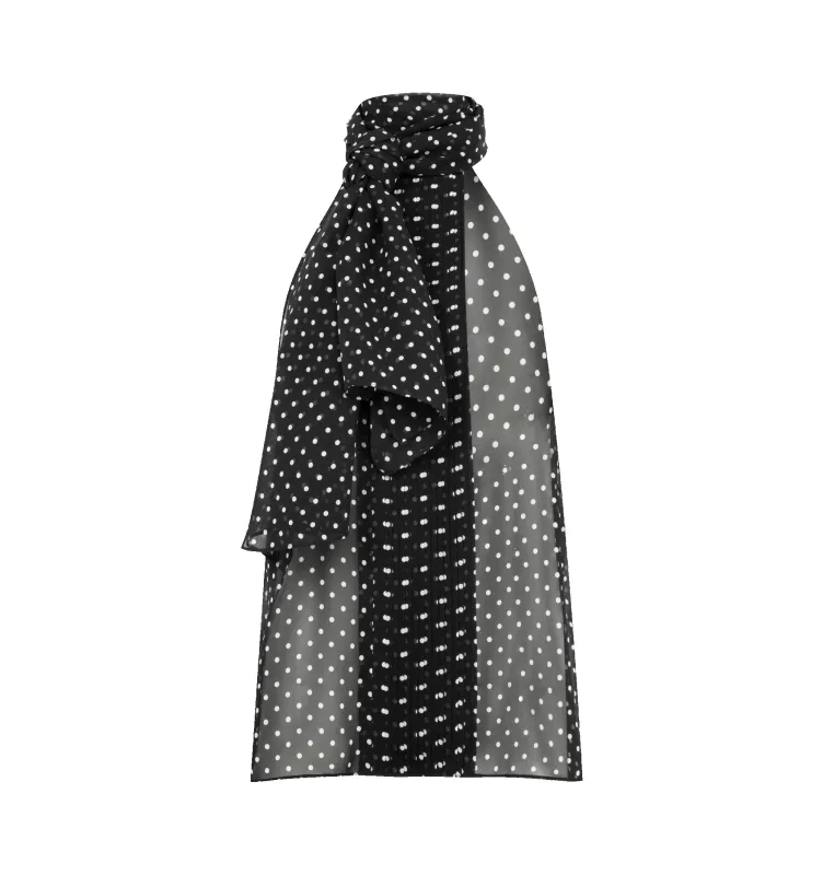 GEORGETTE HALTERNECK LAVALLIERE TOP (WOMENS) sold by Hirshleifers