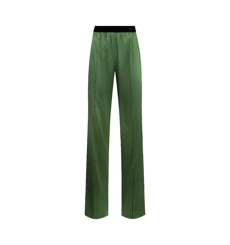 STRETCH SILK SATIN PJ PANTS (WOMENS) sold by Hirshleifers