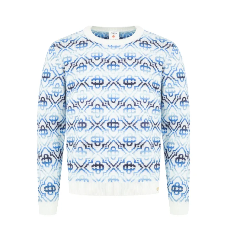 SPACE DYE MONOGRAM SWEATER (MENS) sold by Hirshleifers