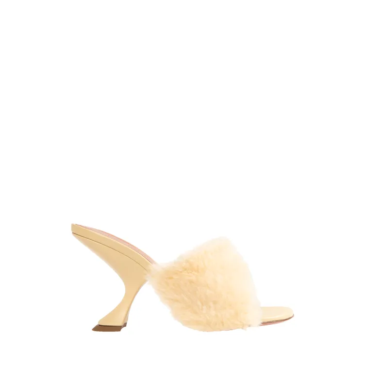 TAYLOR FUR SLIPPER 90 (WOMENS) made by Amina Muaddi