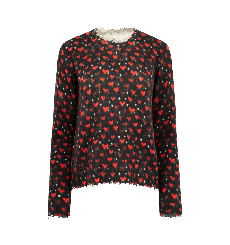 PRINTED RELAXED CREWNECK (WOMENS) sold by Hirshleifers