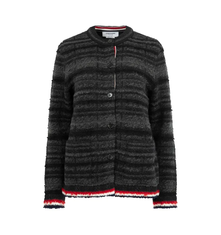 TARTAN CHECK JACQUARD CARDIGAN (WOMENS) sold by Hirshleifers